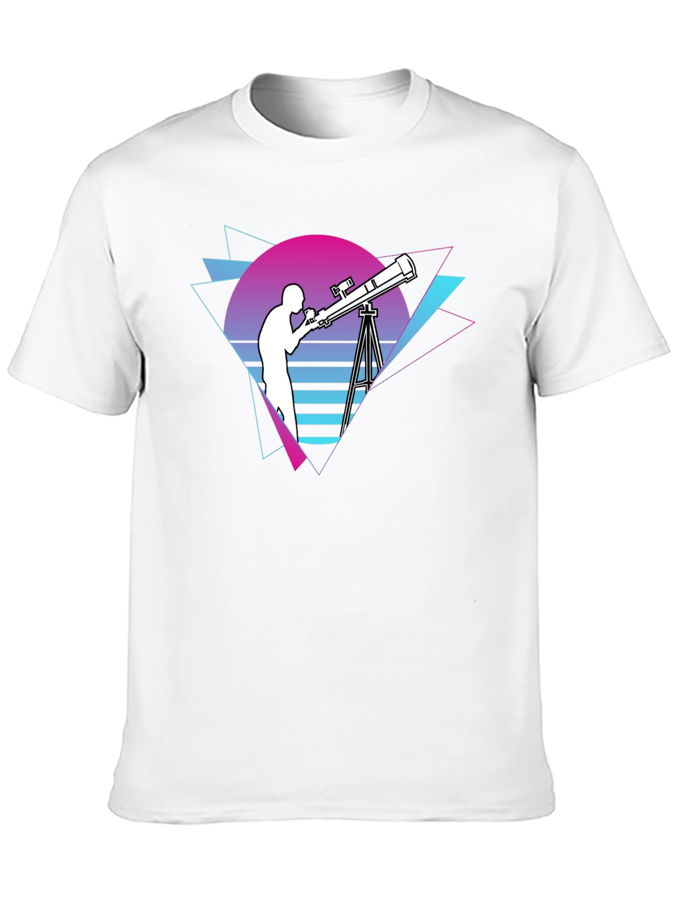 Retro Telescope Graphic T-Shirt