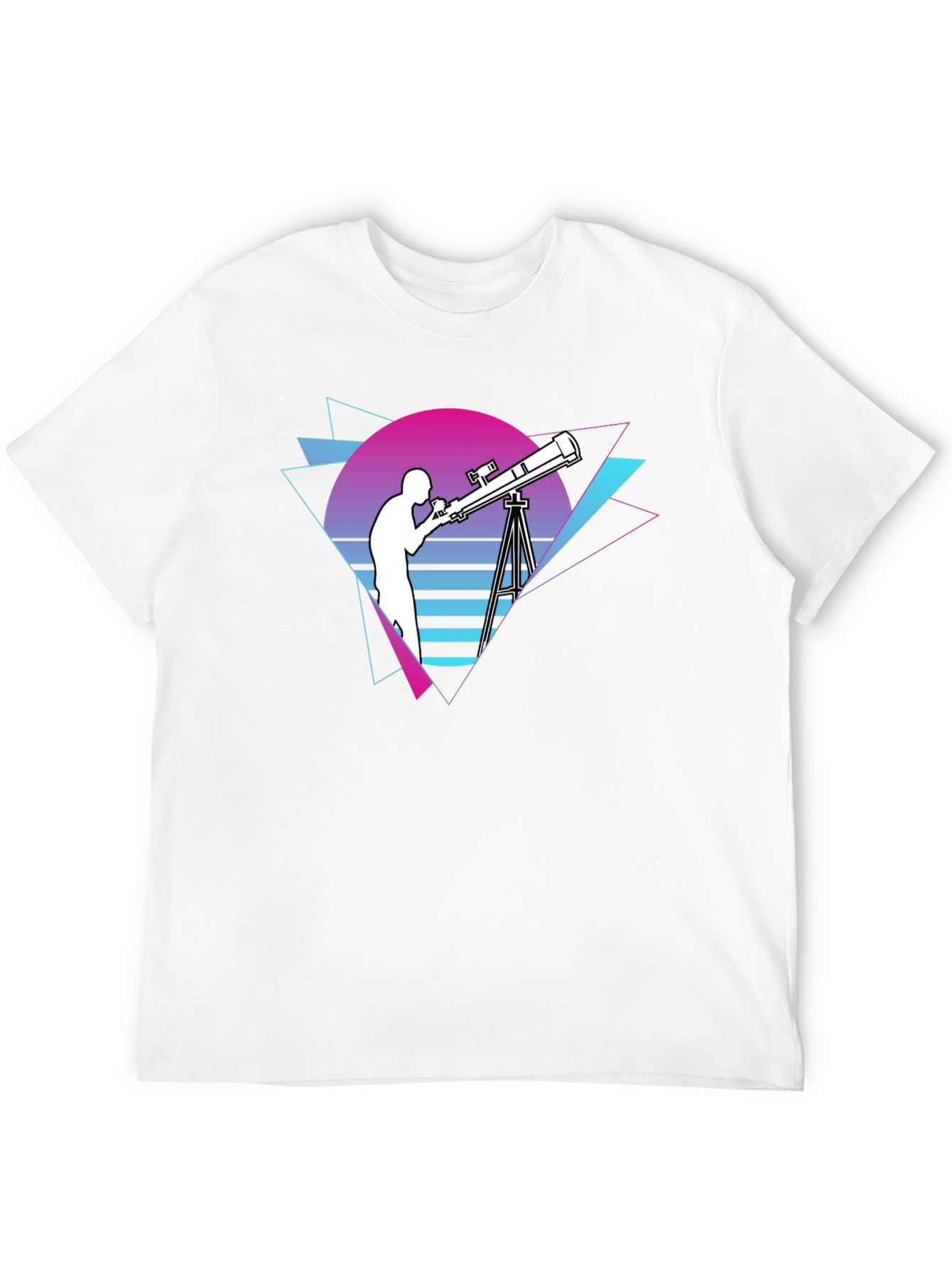 Retro Telescope Graphic T-Shirt