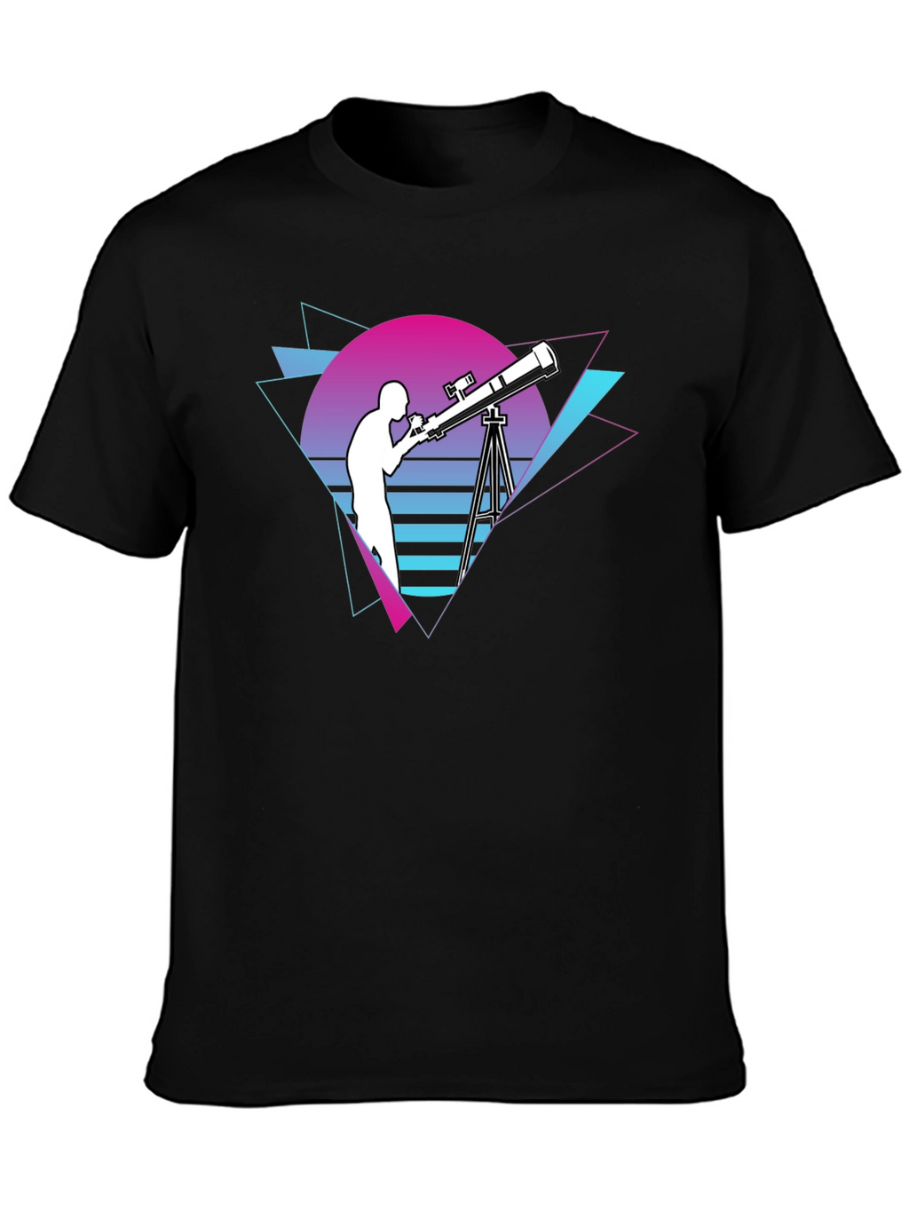 Retro Telescope Graphic T-Shirt