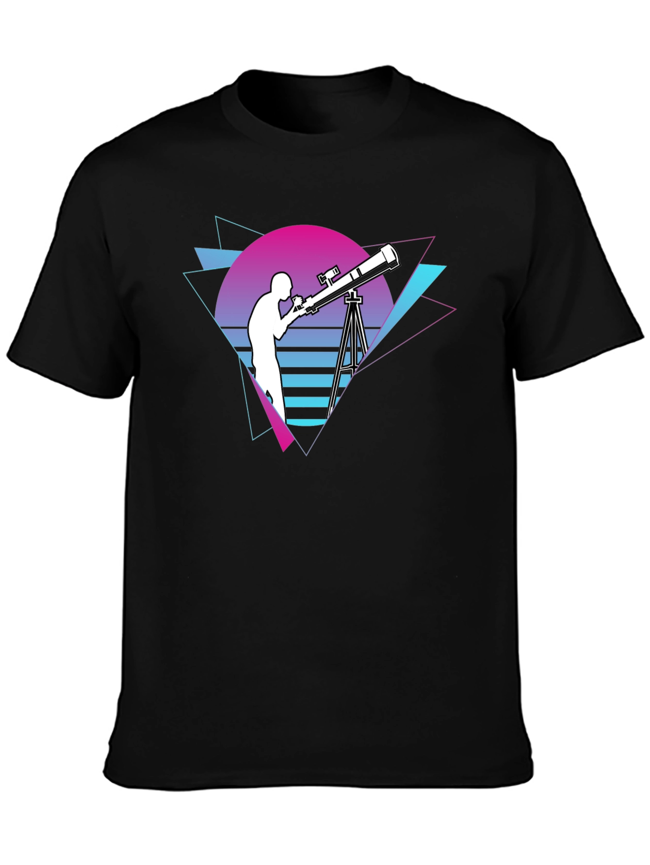Retro Telescope Graphic T-Shirt