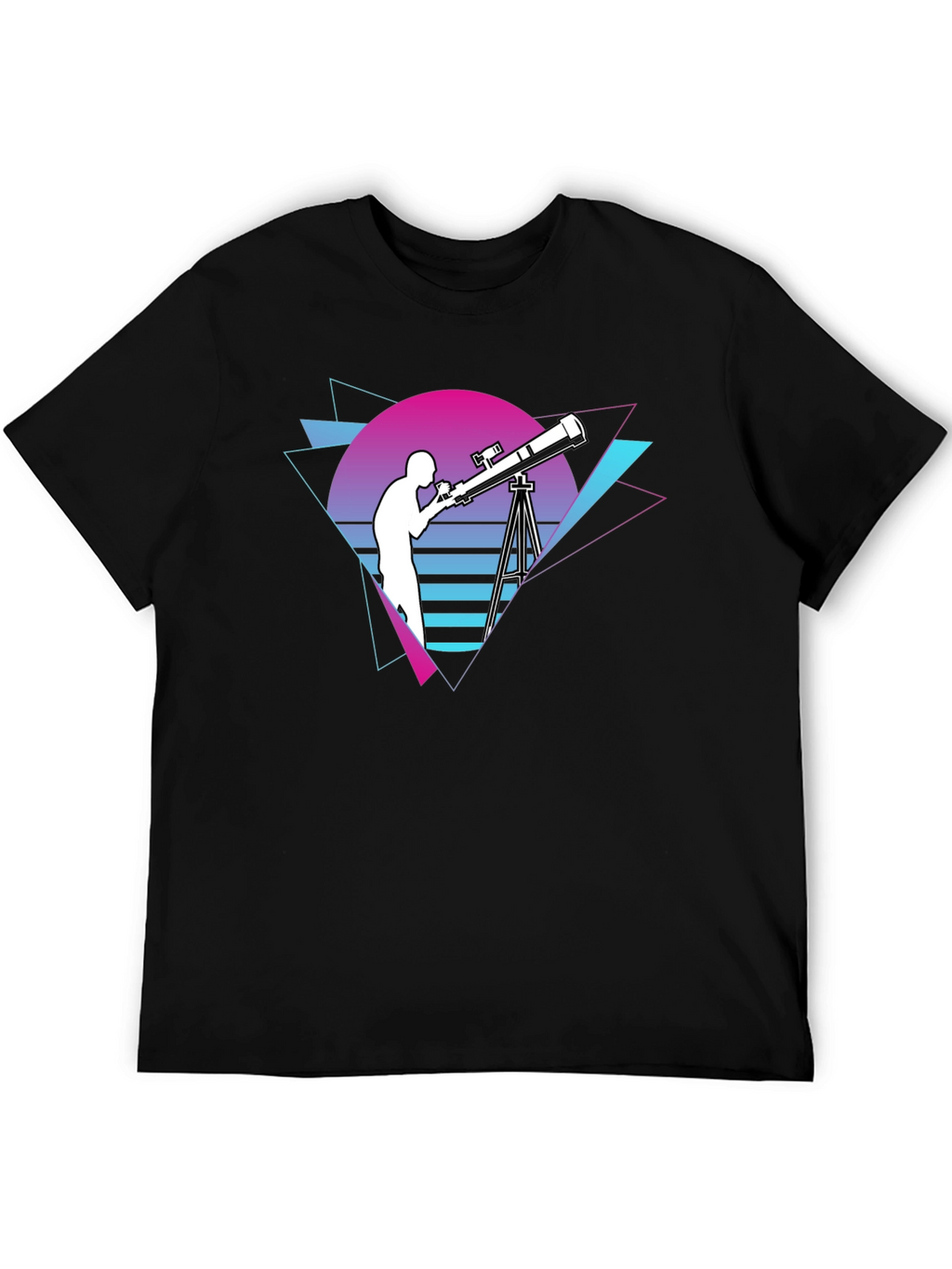 Retro Telescope Graphic T-Shirt