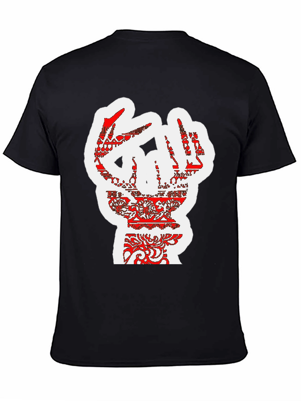 Bold Graphic Tee - Artistic Hand Design