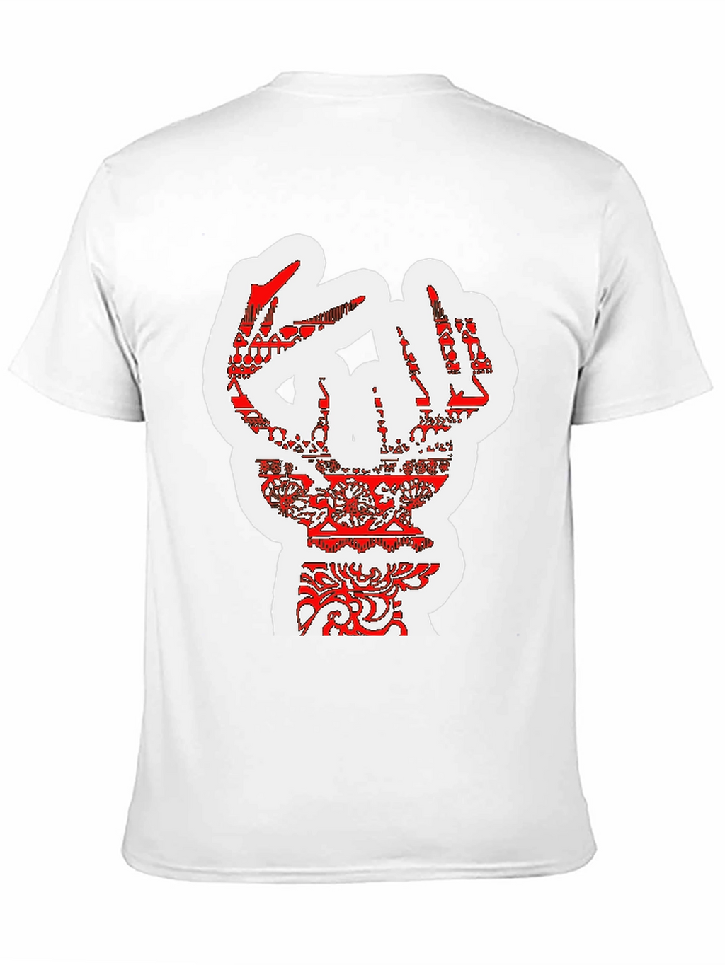 Bold Graphic Tee - Artistic Hand Design