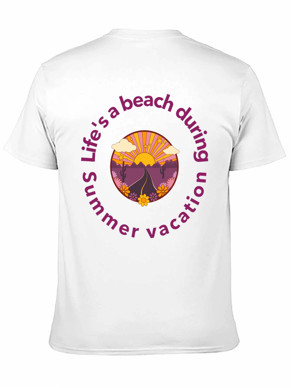 Retro Beach Vacation Graphic T-Shirt