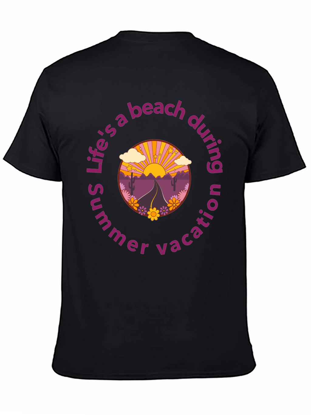Retro Beach Vacation Graphic T-Shirt
