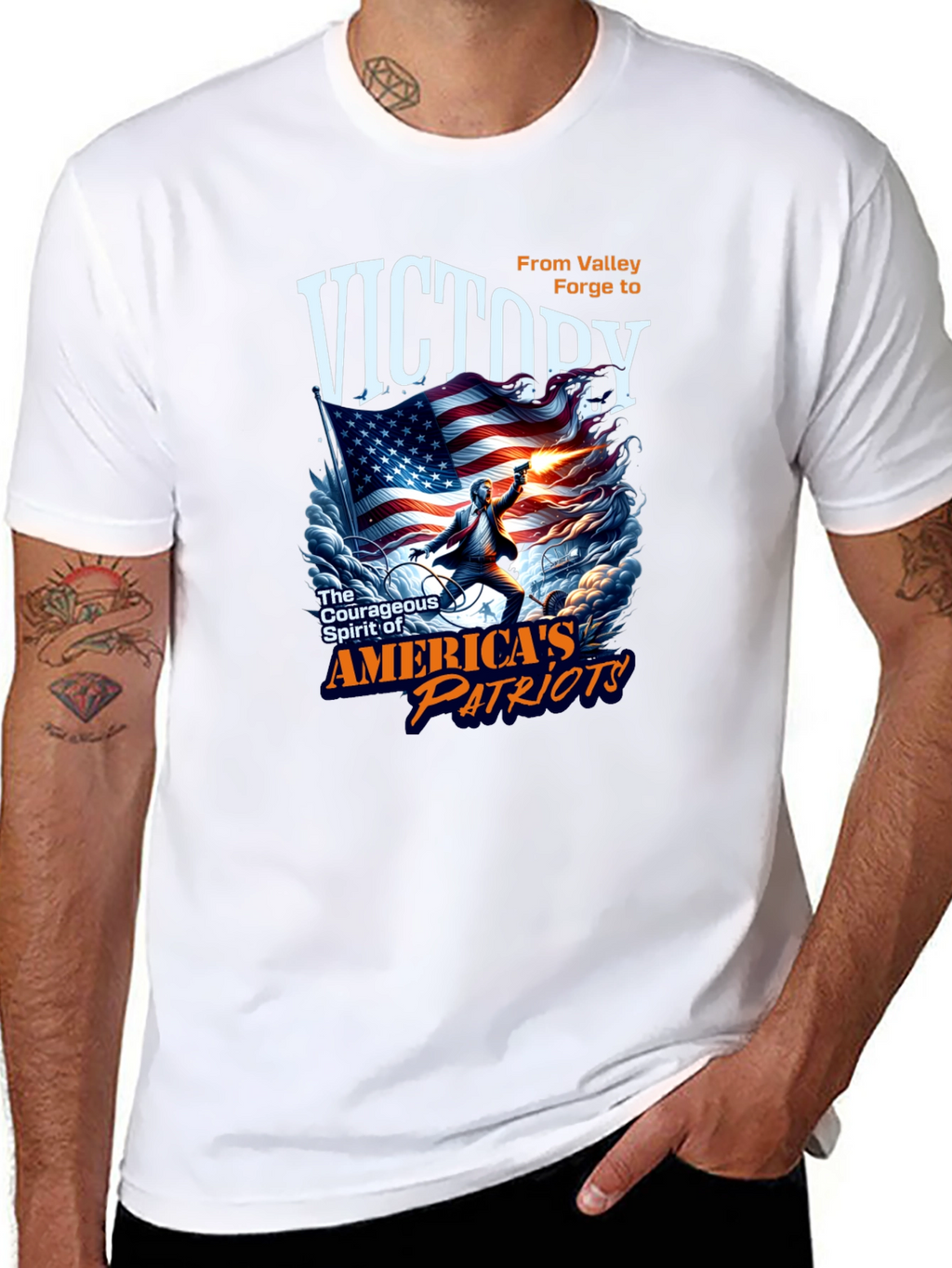 Victory Patriotic Graphic T-Shirt