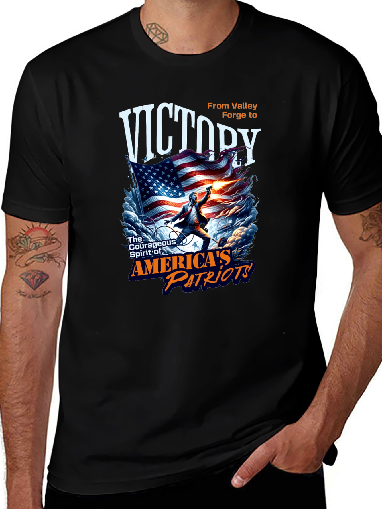 Victory Patriotic Graphic T-Shirt