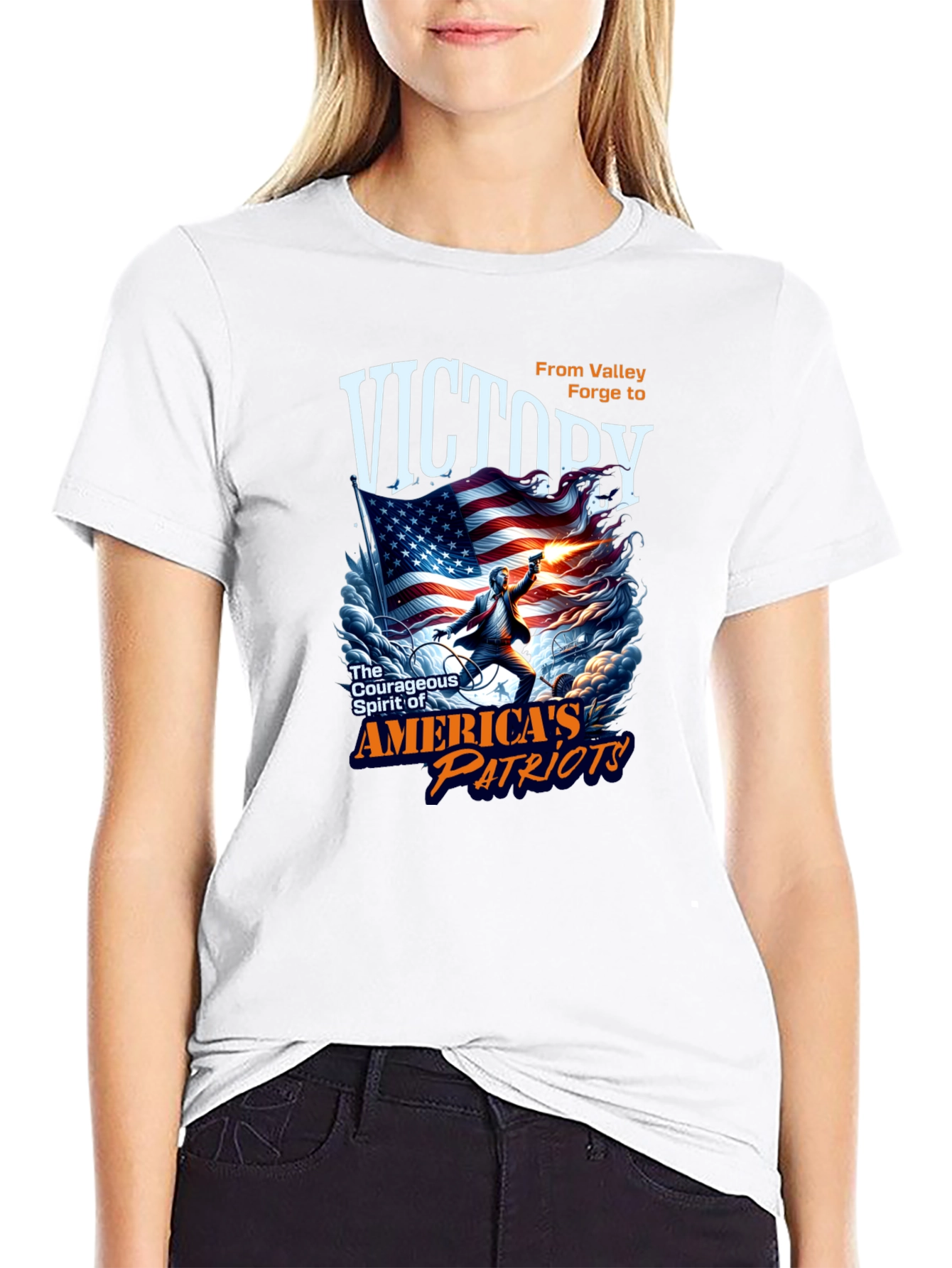 Victory Patriotic Graphic T-Shirt