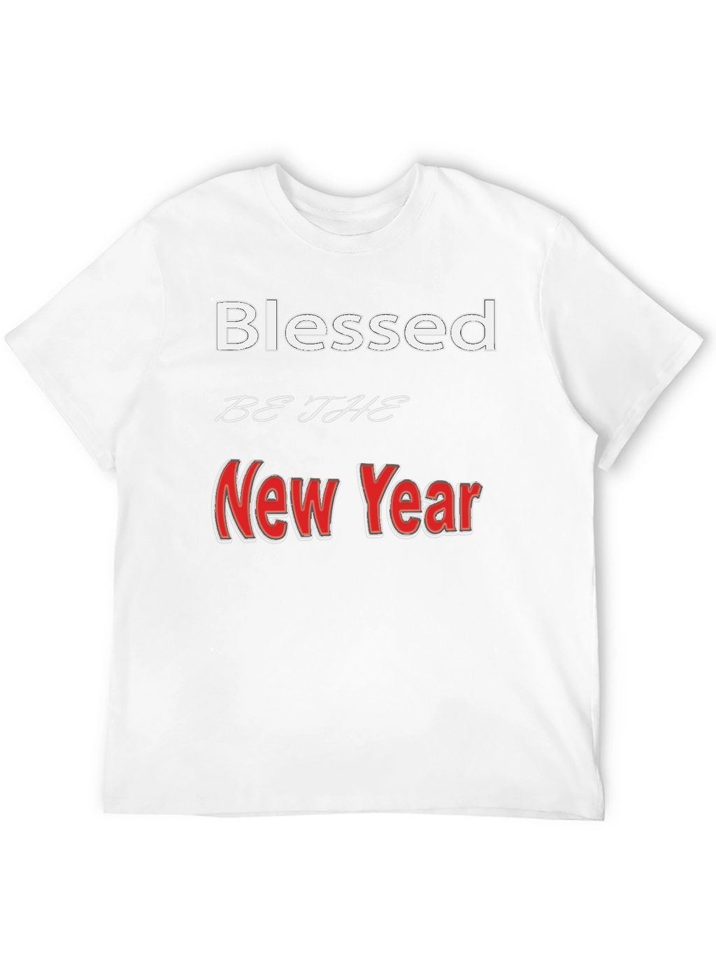 Blessed New Year Graphic Tee - Stylish Holiday Apparel