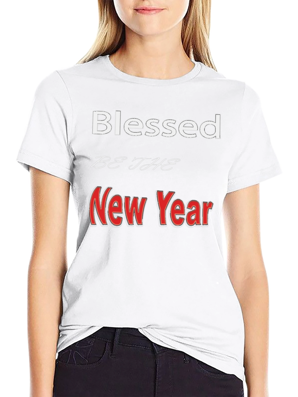 Blessed New Year Graphic Tee - Stylish Holiday Apparel