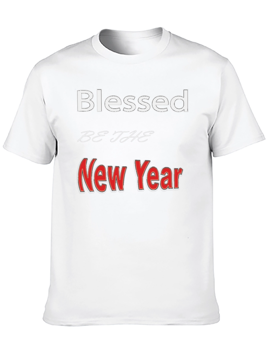 Blessed New Year Graphic Tee - Stylish Holiday Apparel