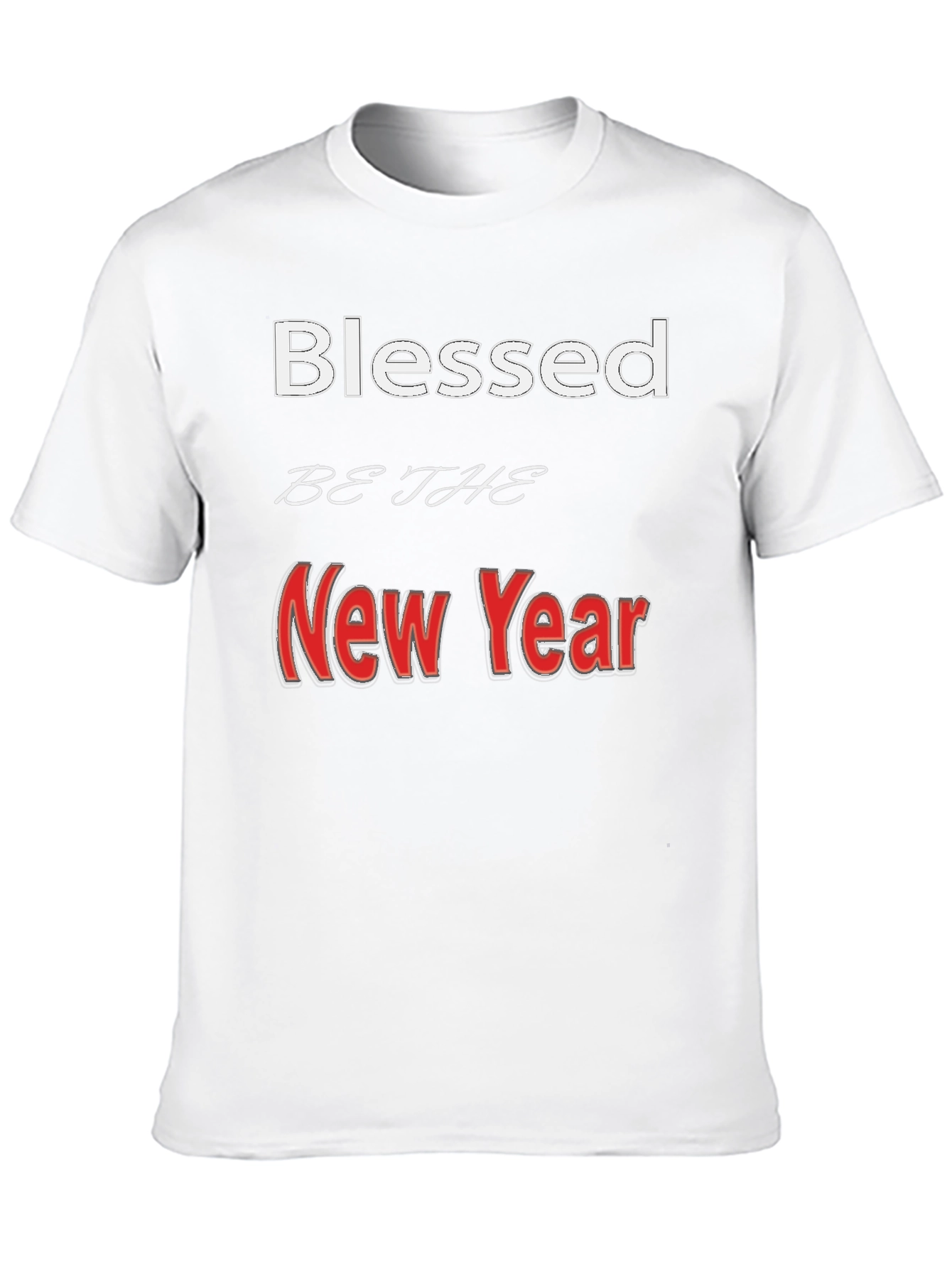 Blessed New Year Graphic Tee - Stylish Holiday Apparel