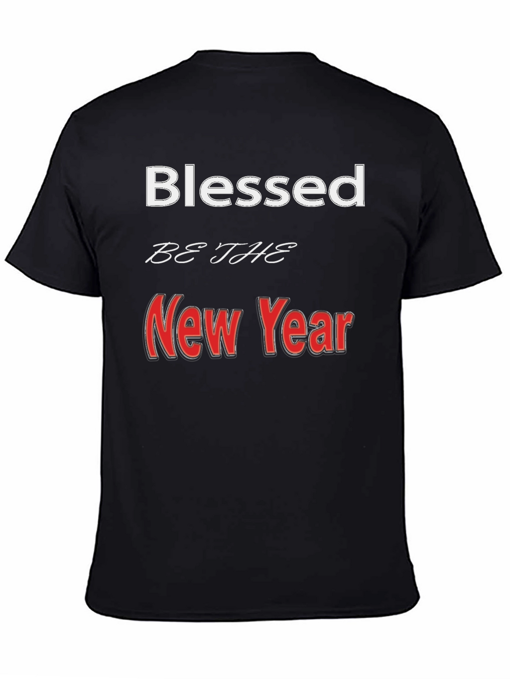 Blessed New Year Graphic Tee - Stylish Holiday Apparel