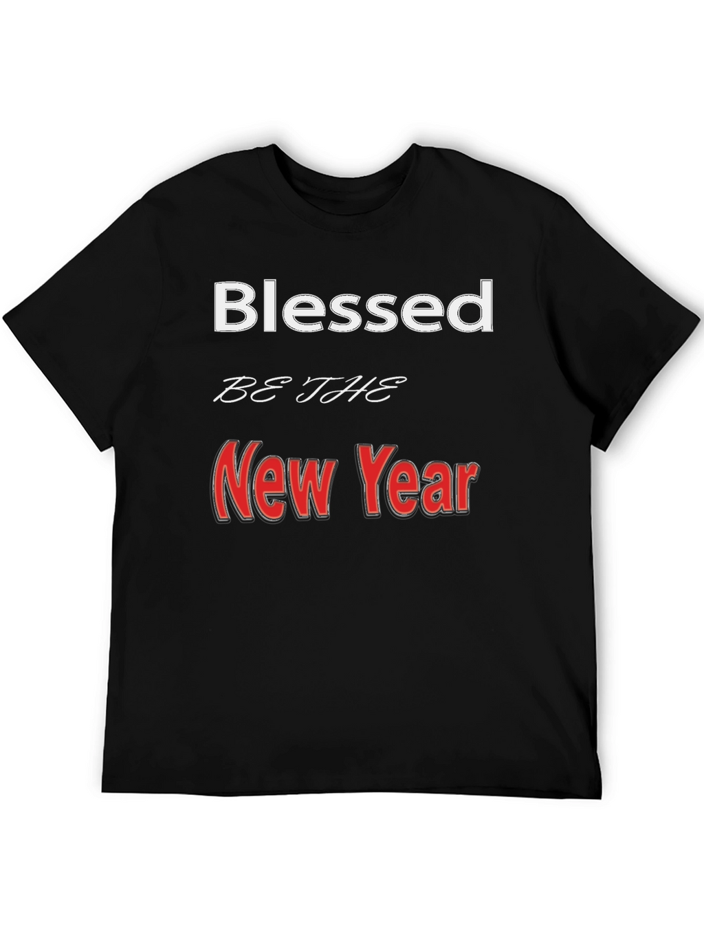 Blessed New Year Graphic Tee - Stylish Holiday Apparel