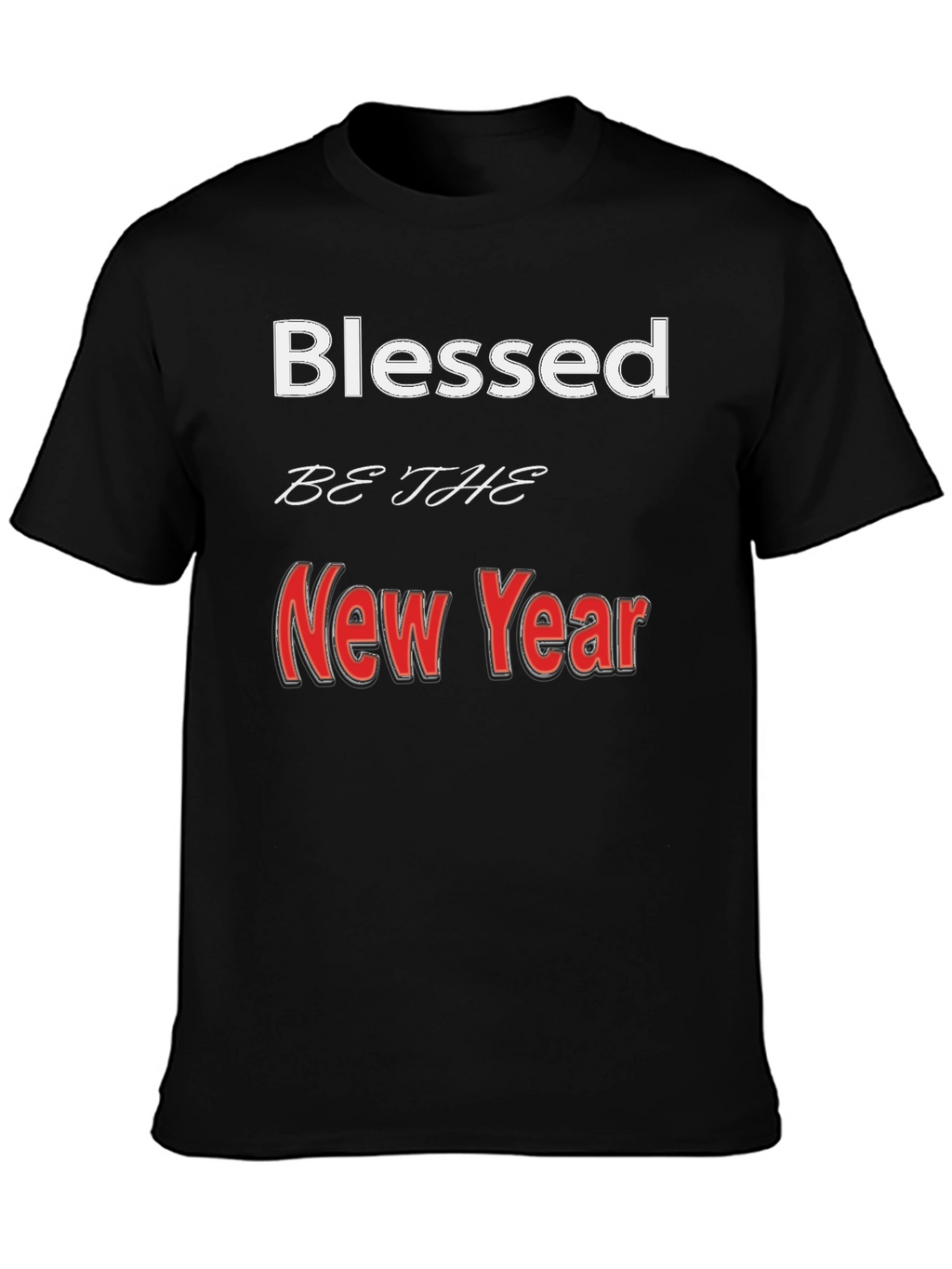Blessed New Year Graphic Tee - Stylish Holiday Apparel