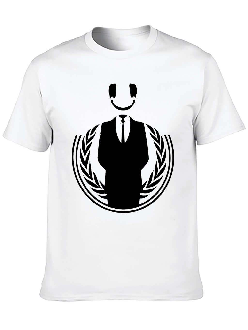 Mens Anonymous Graphic Black T-Shirt