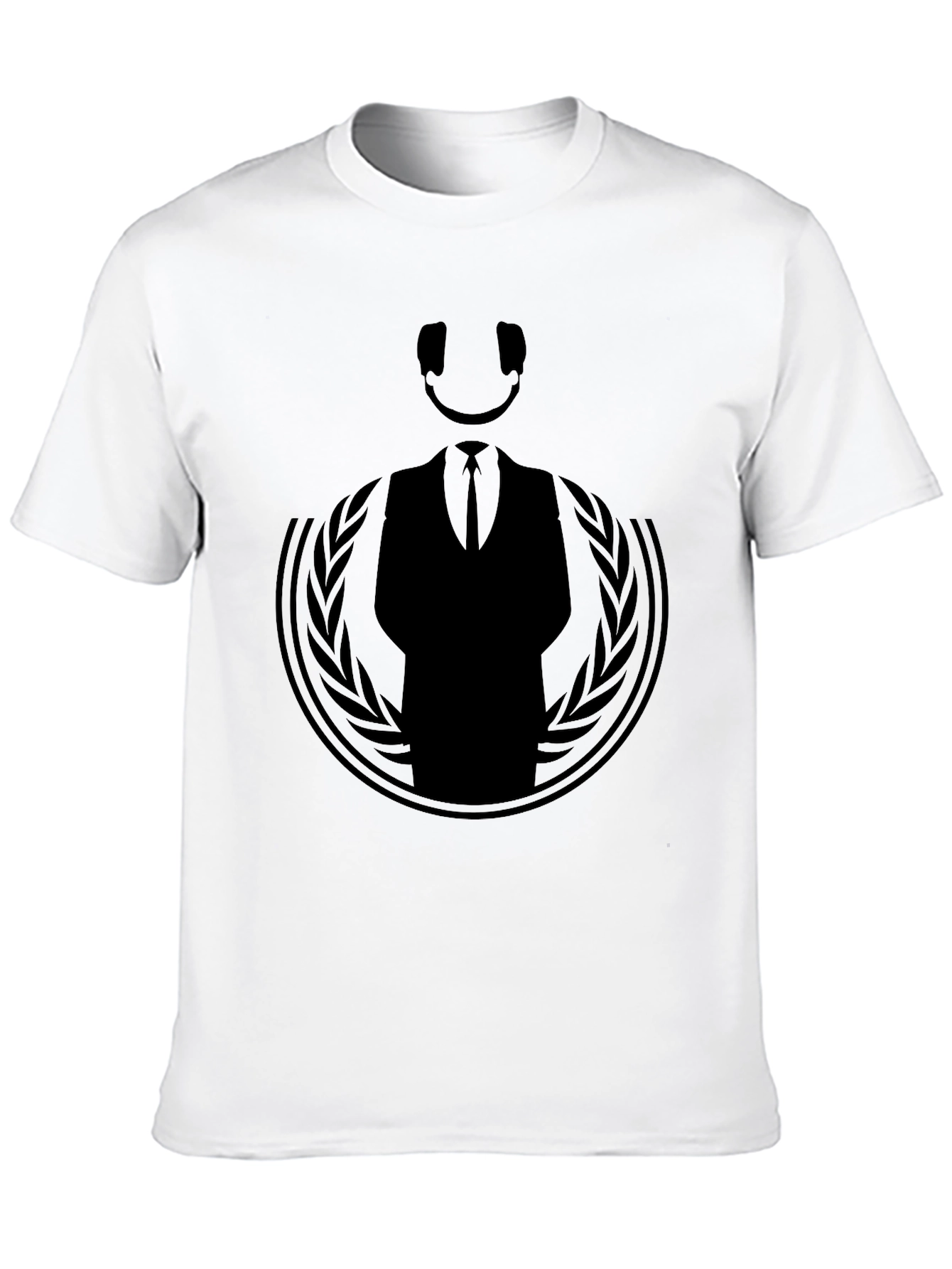 Mens Anonymous Graphic Black T-Shirt