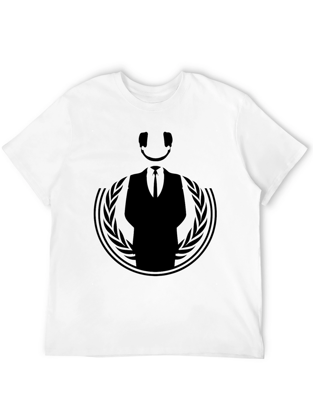 Mens Anonymous Graphic Black T-Shirt