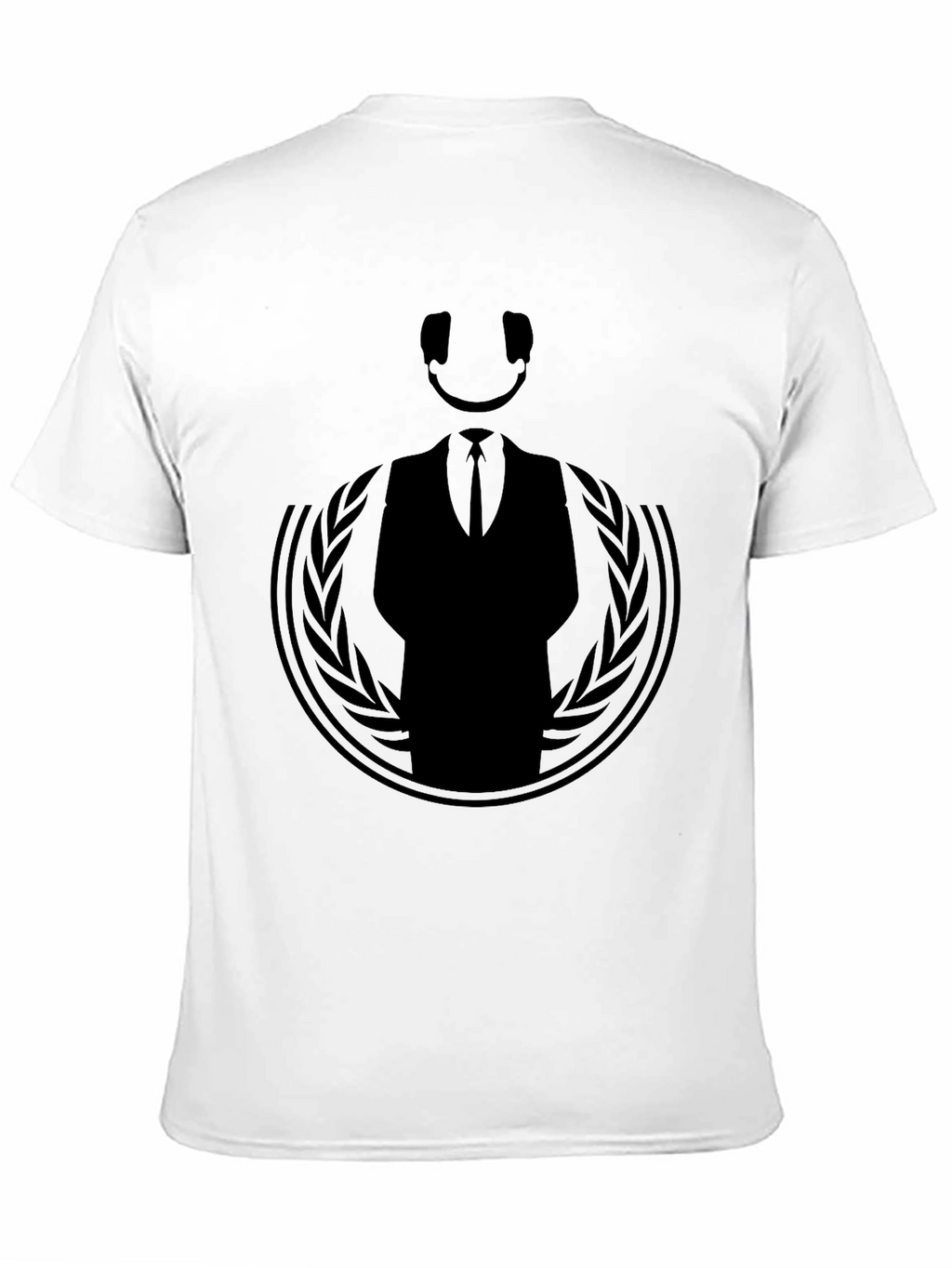 Mens Anonymous Graphic Black T-Shirt