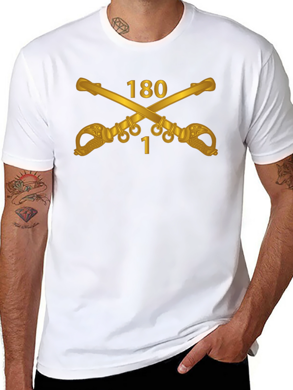 180th Cavalry Regiment T-Shirt - Black