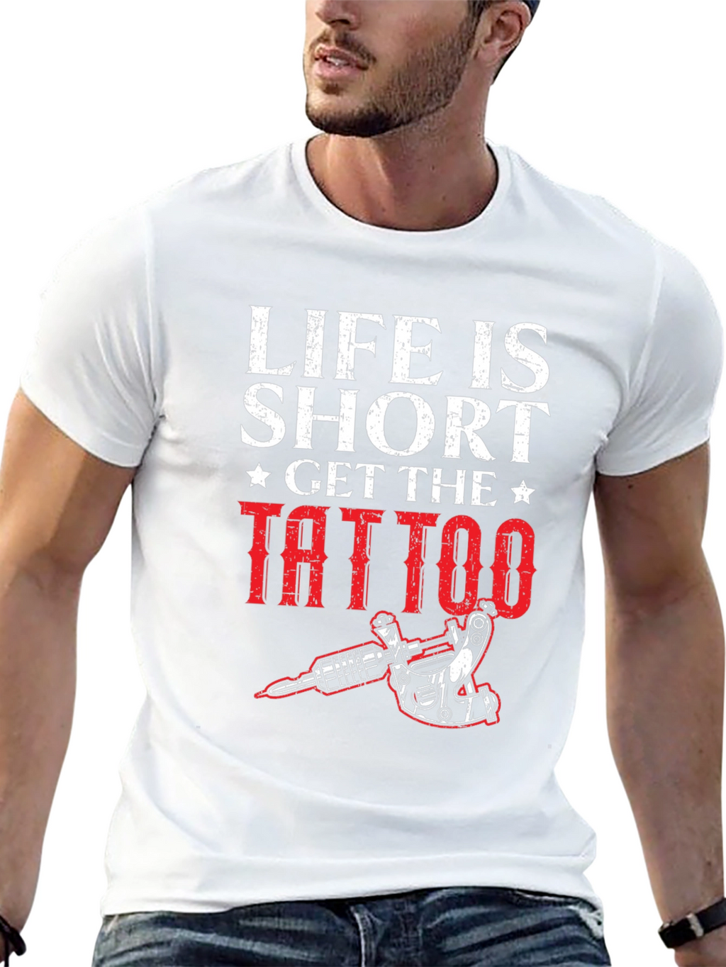 Life is Short Get the Tattoo Graphic Tee