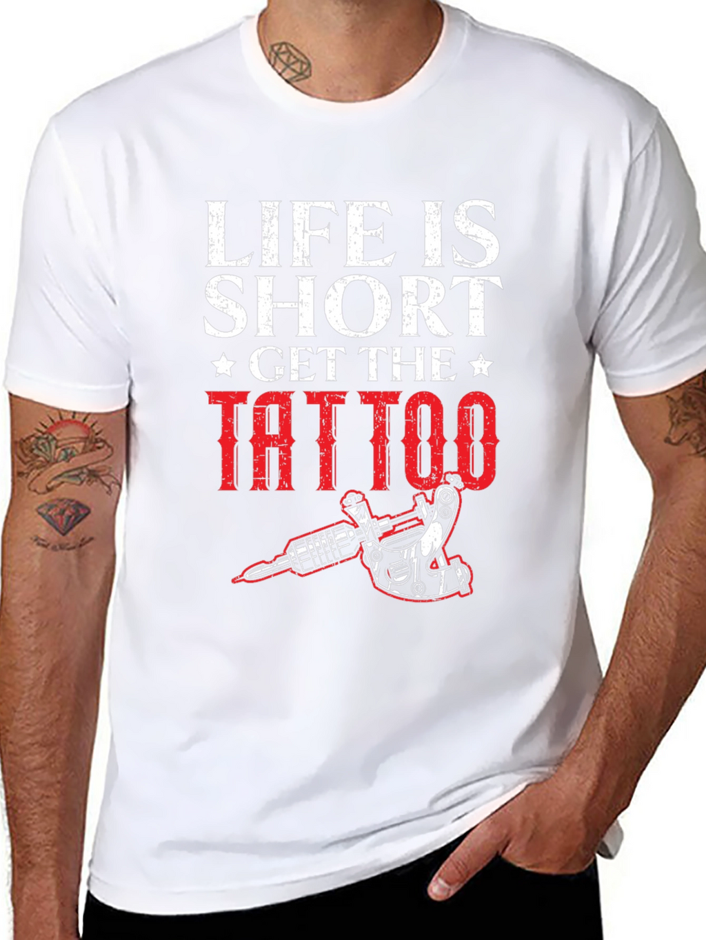 Life is Short Get the Tattoo Graphic Tee