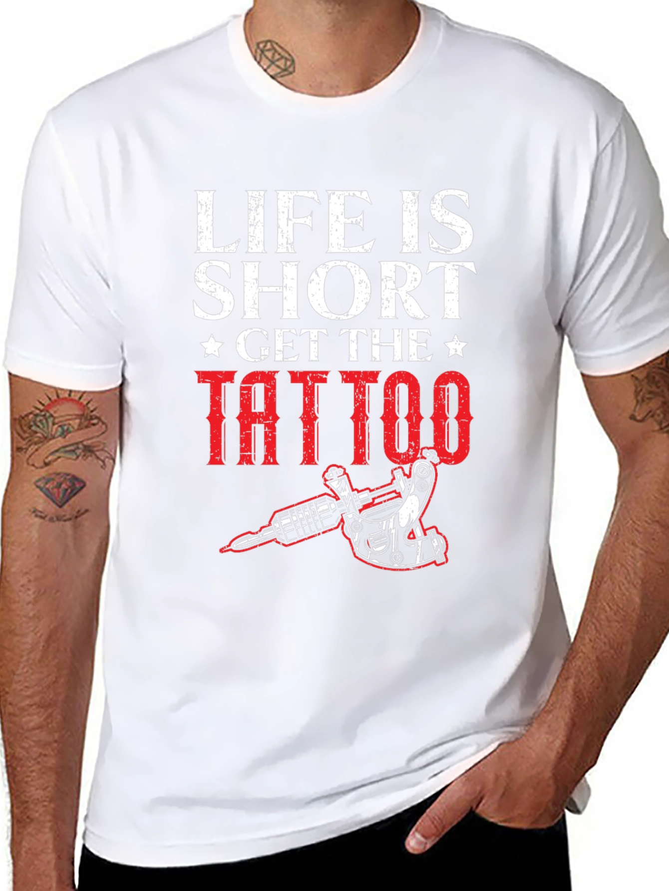 Life is Short Get the Tattoo Graphic Tee