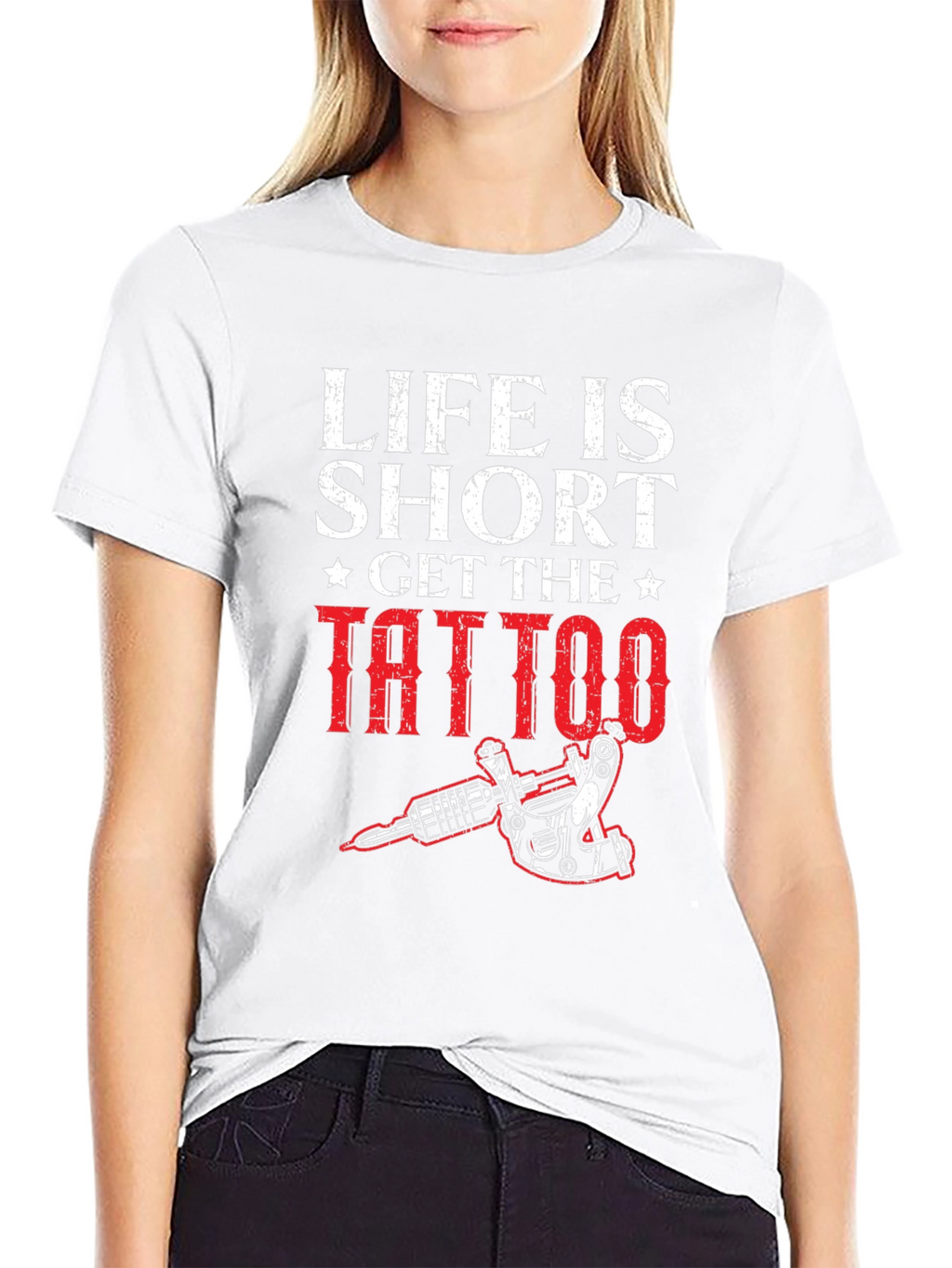 Life is Short Get the Tattoo Graphic Tee