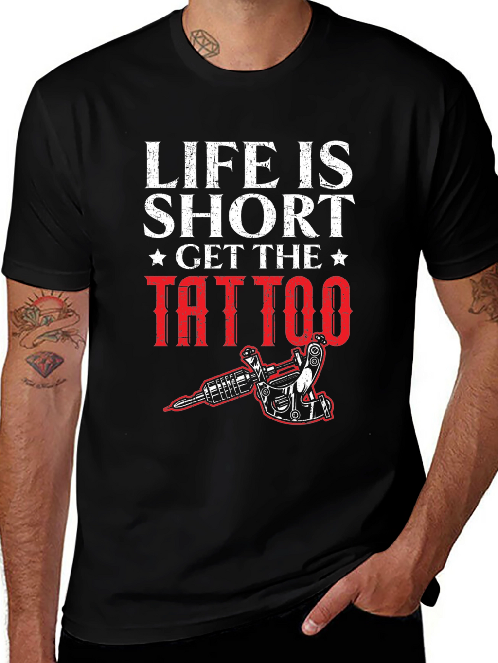 Life is Short Get the Tattoo Graphic Tee