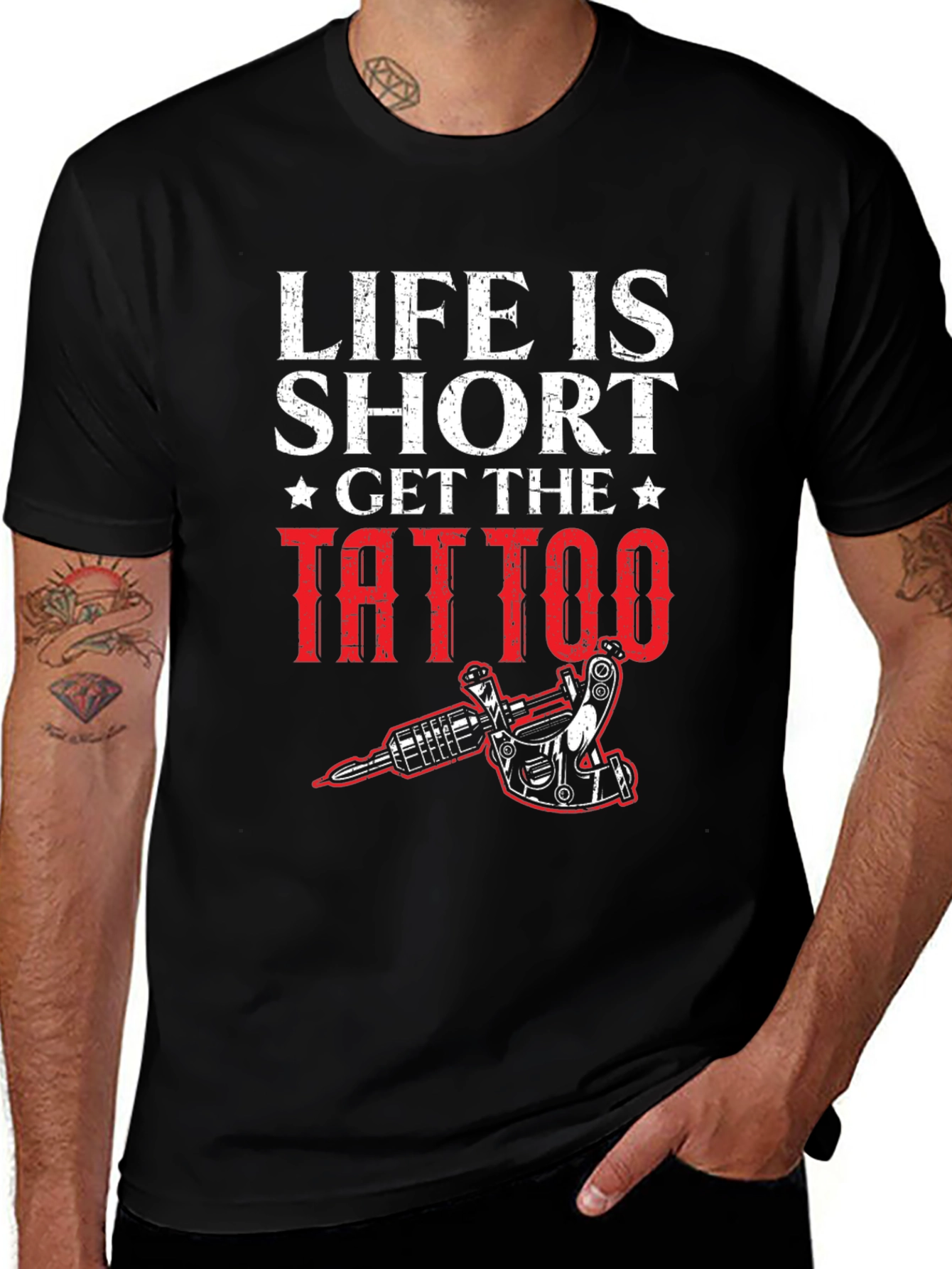 Life is Short Get the Tattoo Graphic Tee