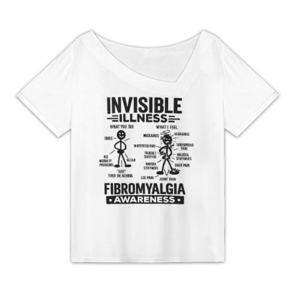 Invisible Illness Fibromyalgia Awareness T-Shirt – Strength, Courage & Chronic Pain Support Tee(z1074)