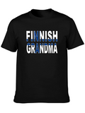 Finnish Grandma T-Shirt - Finland Flag