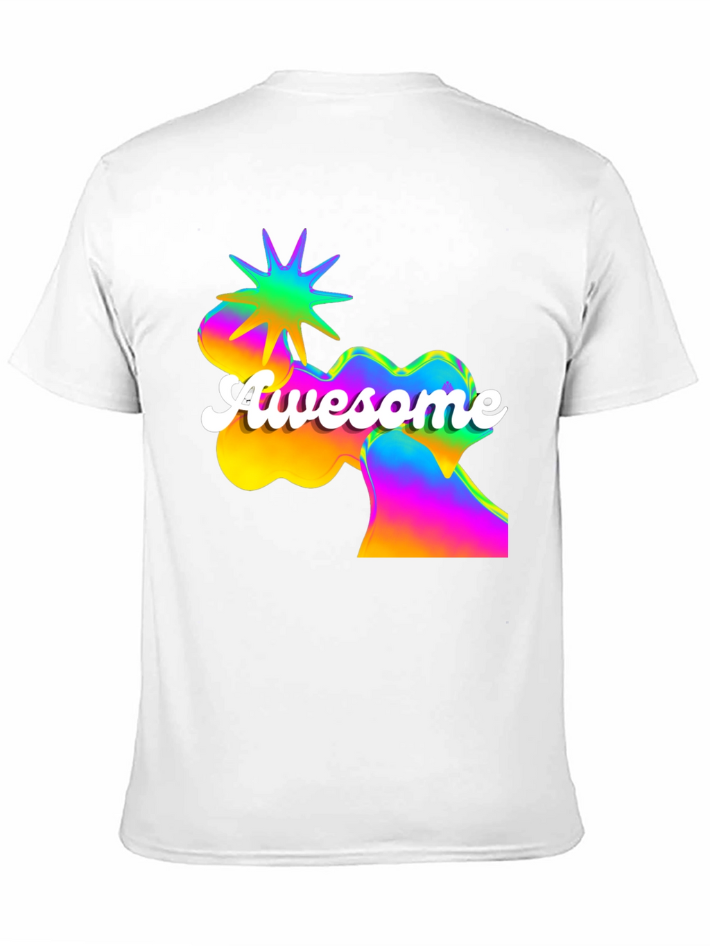 Awesome Graphic Print Mens Black T-Shirt