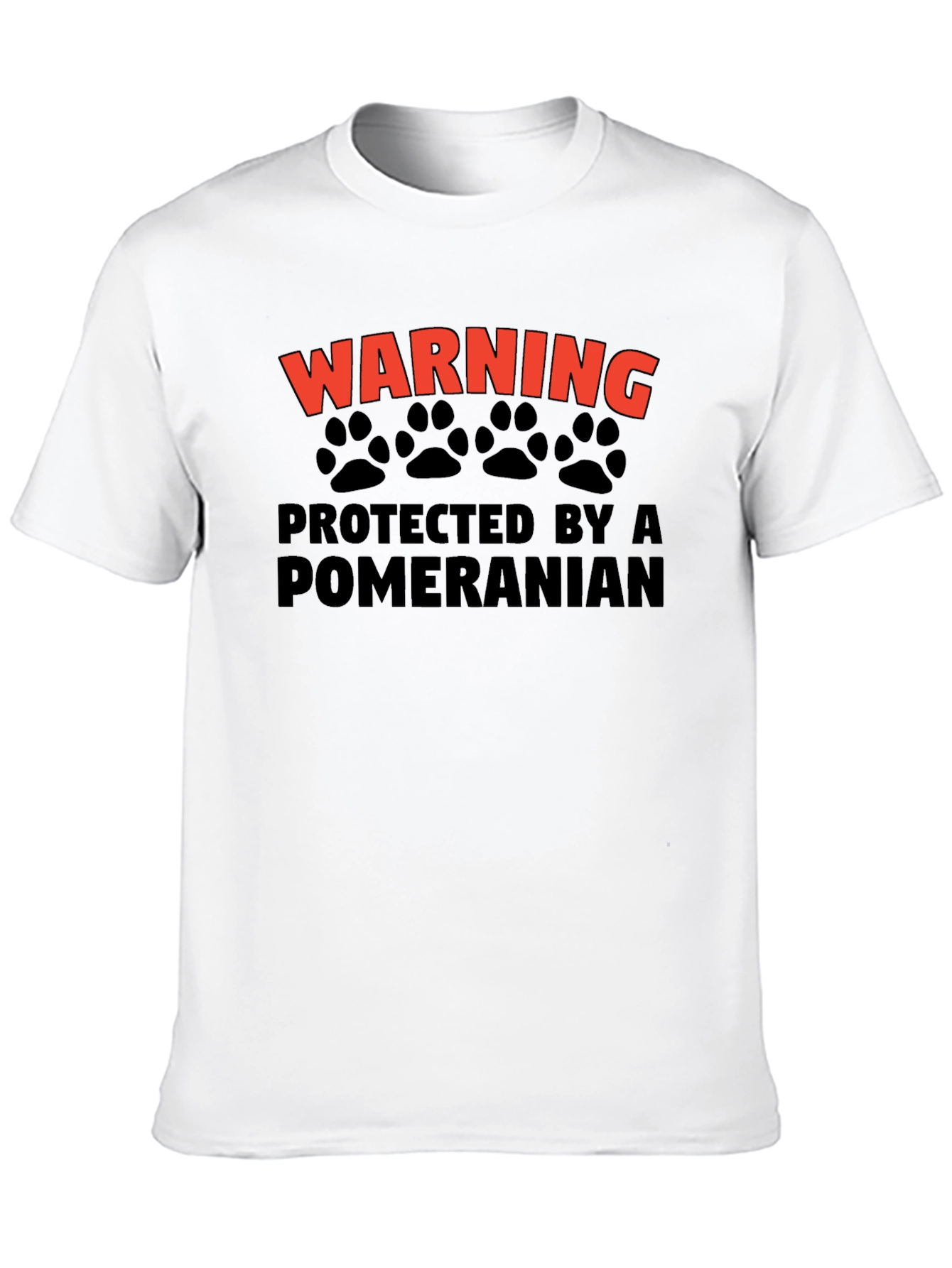 Warning Pomeranian Protected T-Shirt