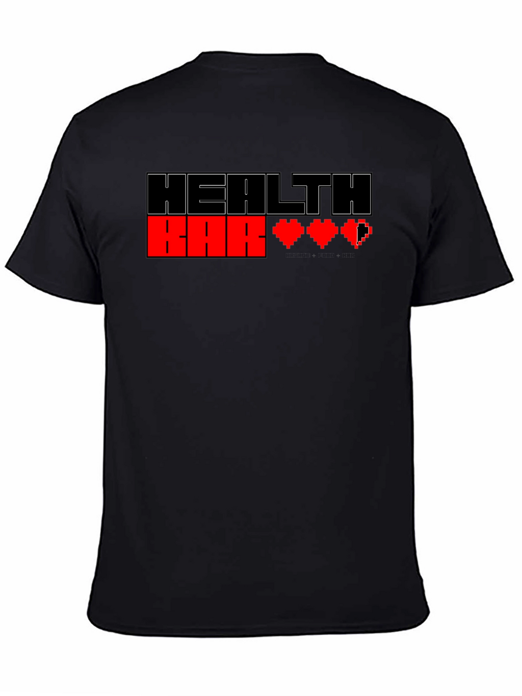 Health Bar Pixel Art Gamer T-Shirt