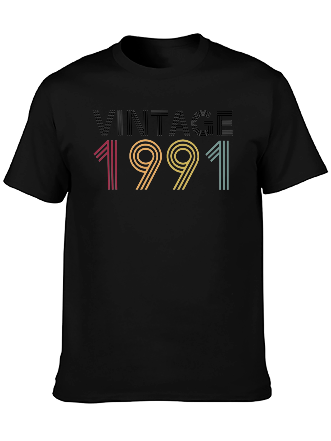 Vintage 1991 Graphic T-Shirt - Retro Birthday Tee