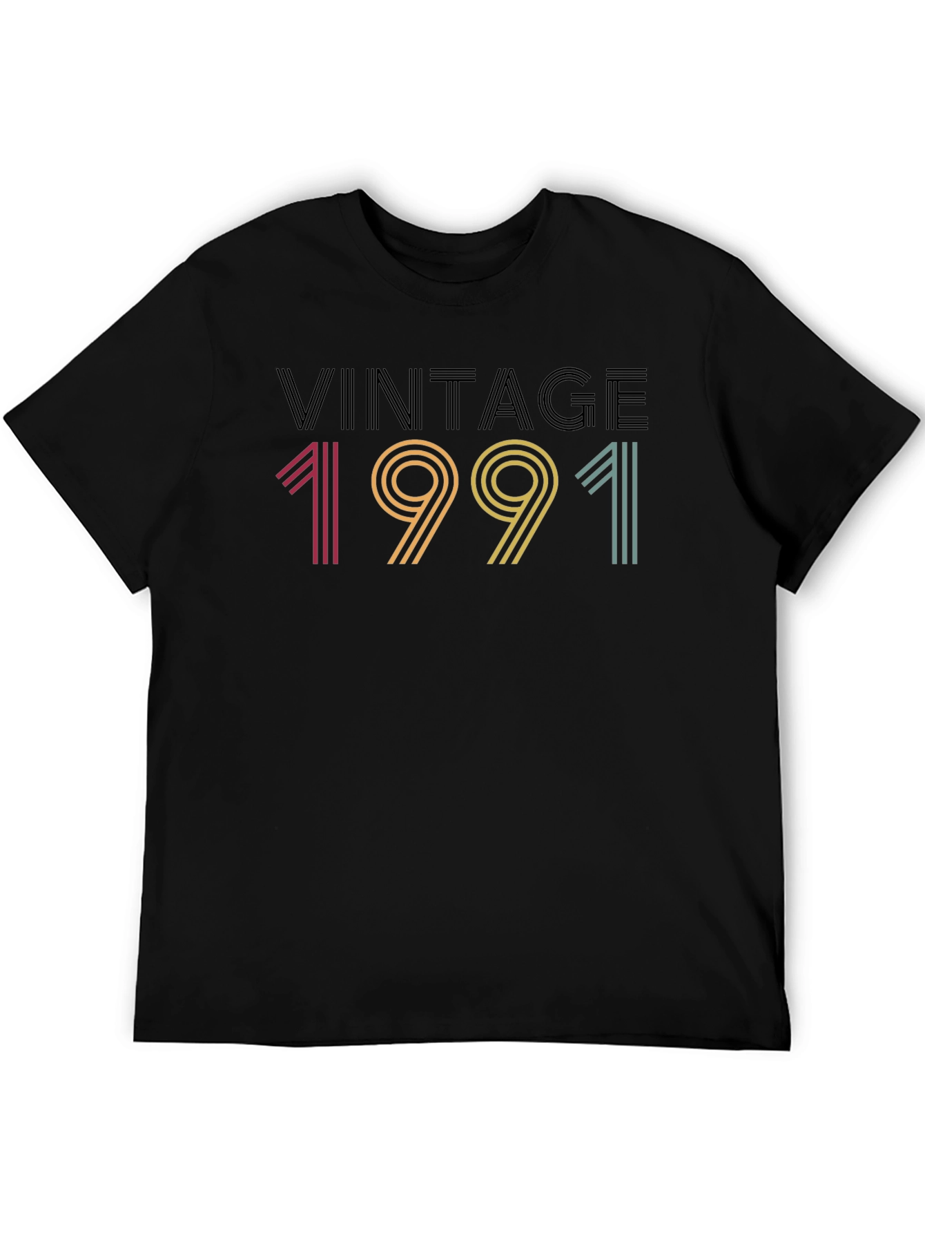 Vintage 1991 Graphic T-Shirt - Retro Birthday Tee