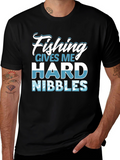 Fishing Hard Nibbles Graphic Tee