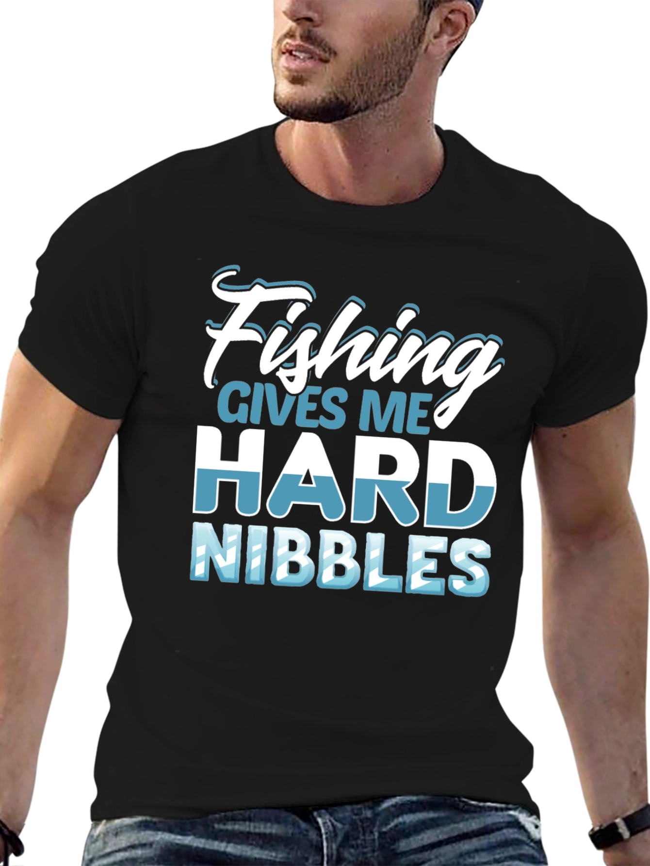 Fishing Hard Nibbles Graphic Tee