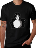 Astronaut Moon Black T-Shirt