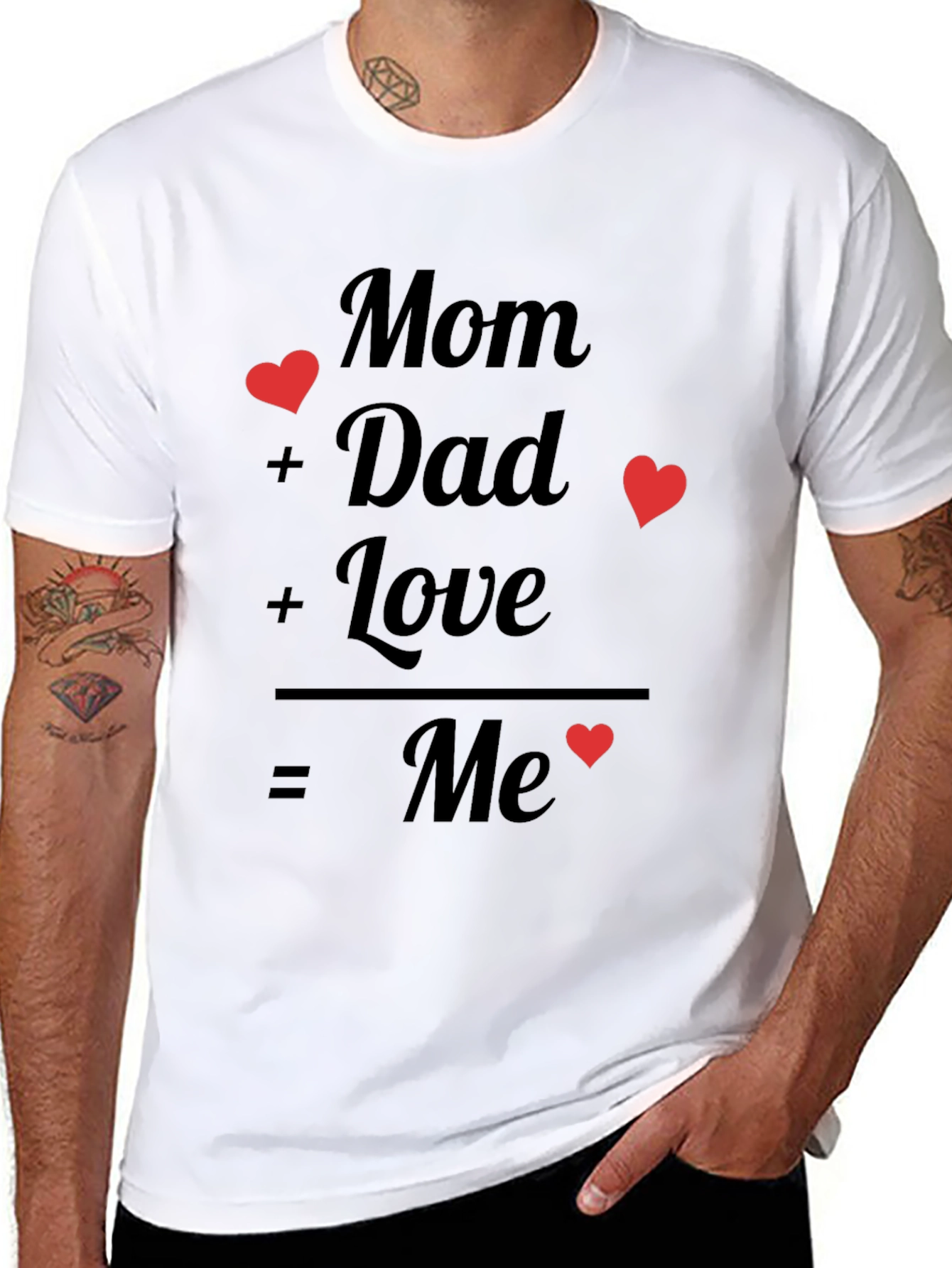 Mom + Dad = Me Graphic Tee