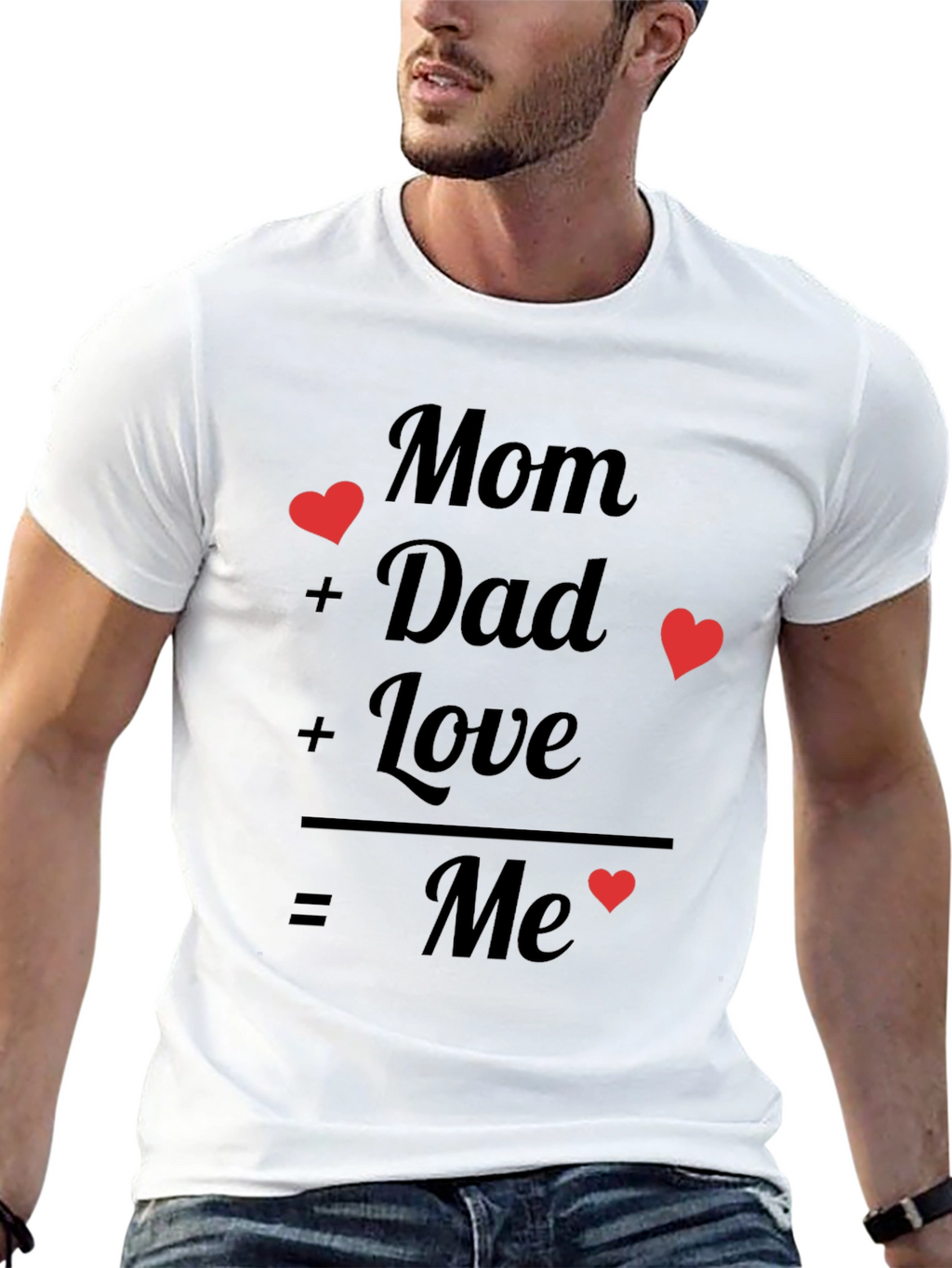 Mom + Dad = Me Graphic Tee