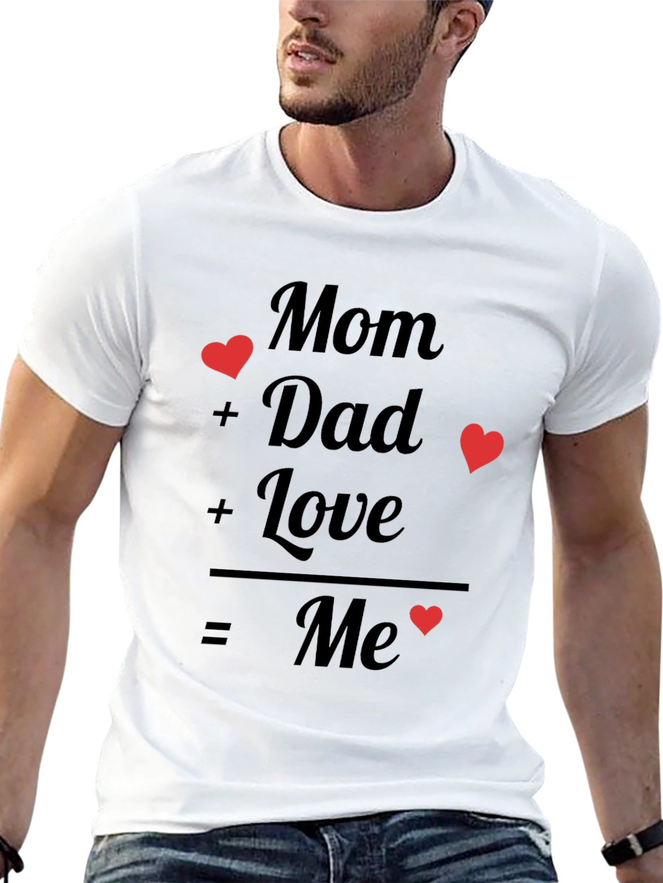 Mom + Dad = Me Graphic Tee