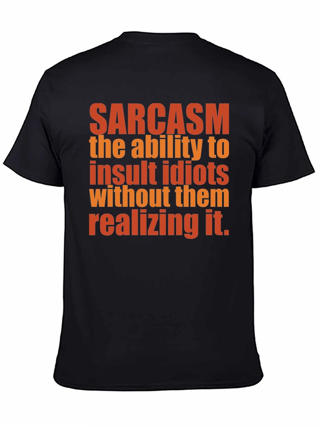 Sarcasm Definition Graphic Tee - Black Cotton T-Shirt