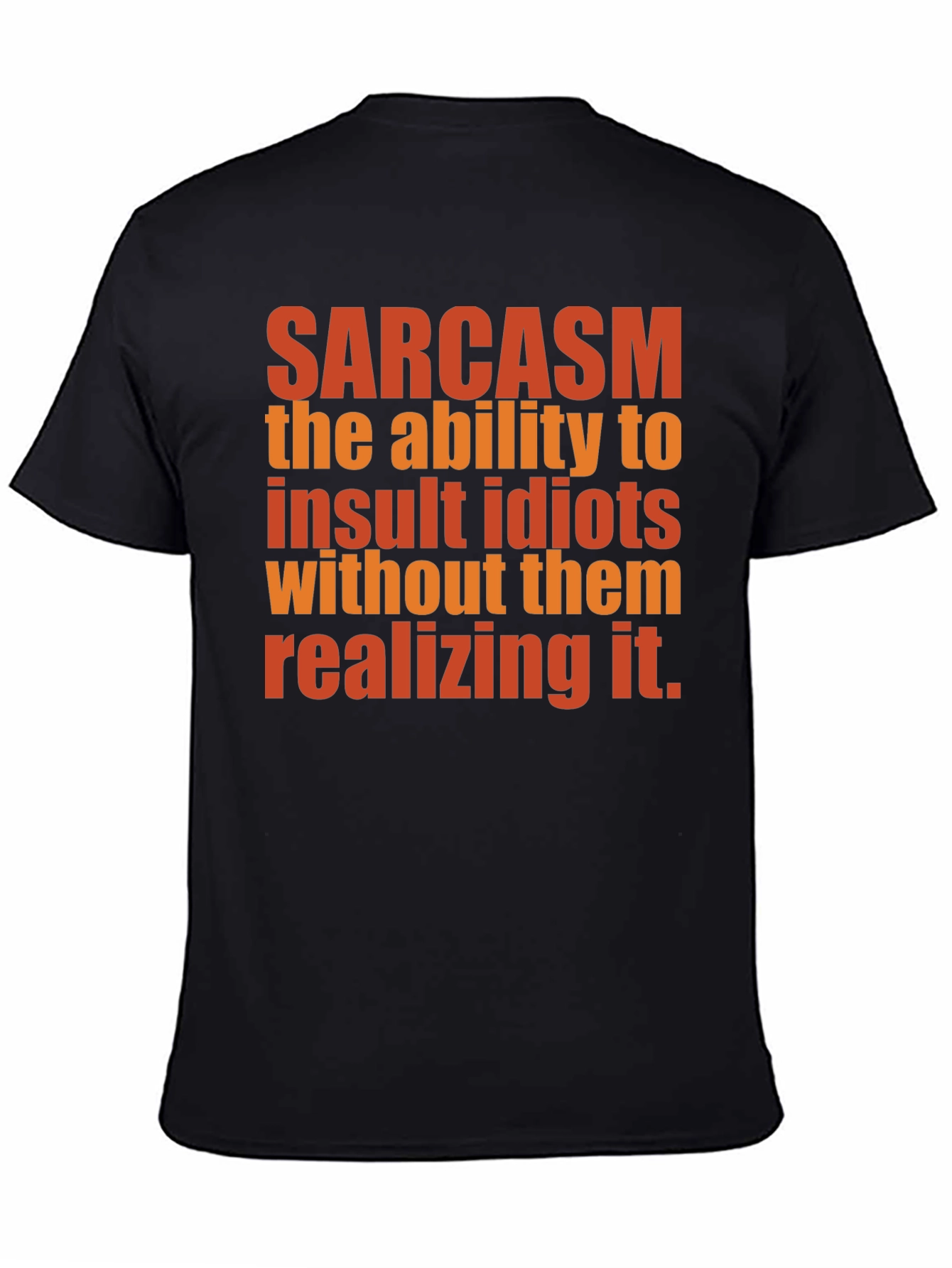 Sarcasm Definition Graphic Tee - Black Cotton T-Shirt