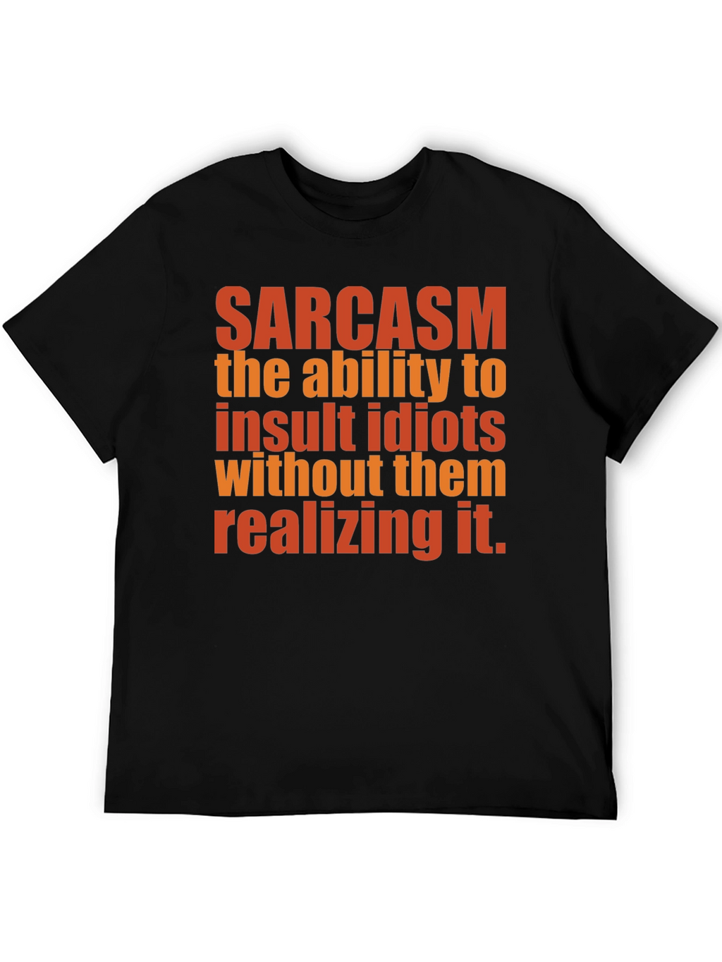 Sarcasm Definition Graphic Tee - Black Cotton T-Shirt