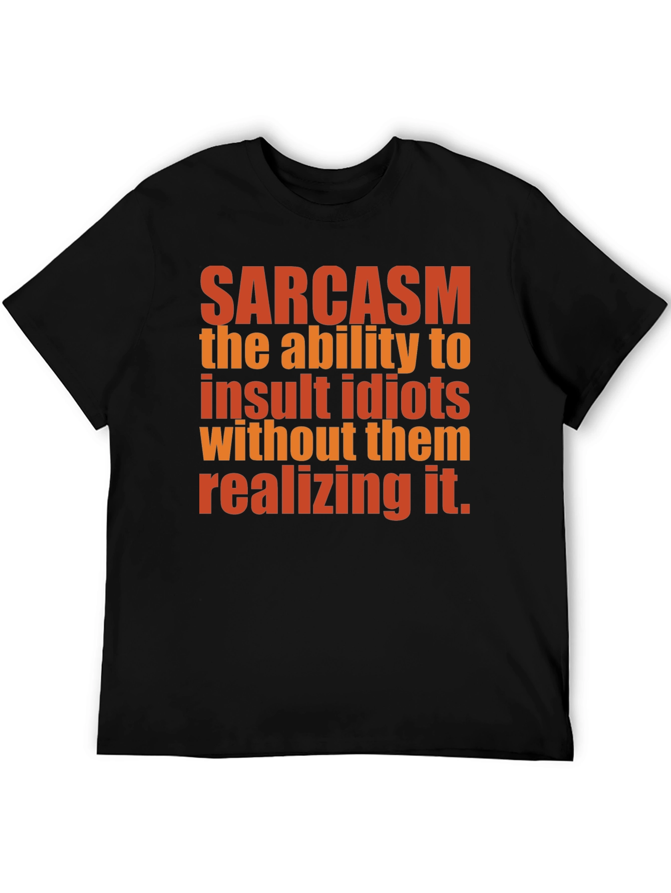 Sarcasm Definition Graphic Tee - Black Cotton T-Shirt