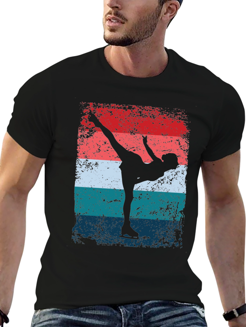 Figure Skating Retro T-Shirt
