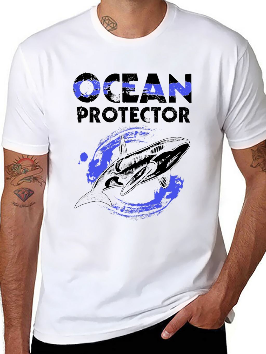 Ocean Protector Whale Graphic T-Shirt