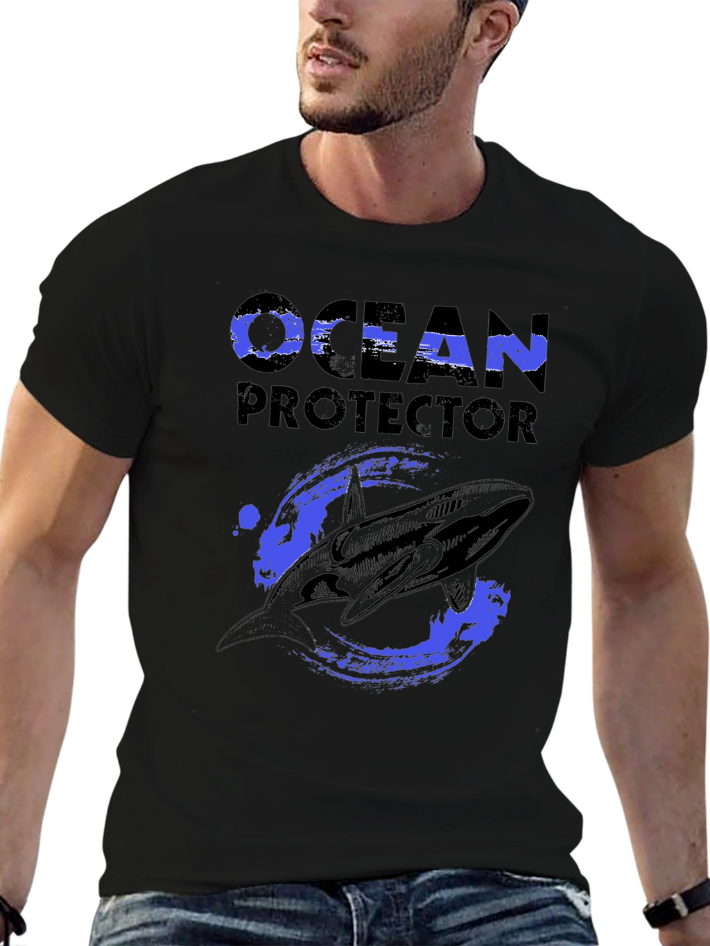 Ocean Protector Whale Graphic T-Shirt